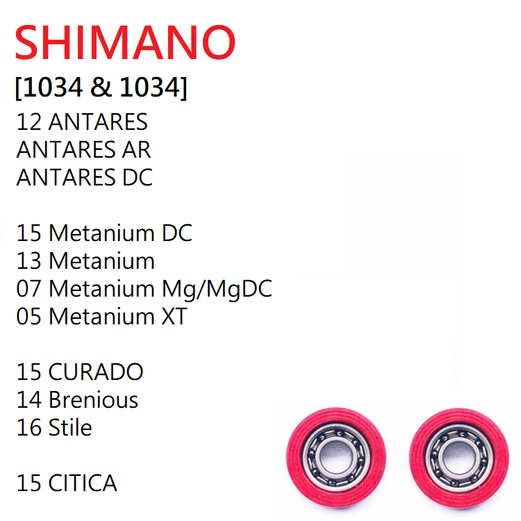 Roro Bearings Fit SHIMANO [1034 & 1034] 18 SLX MGL 19 Scorpion MGL