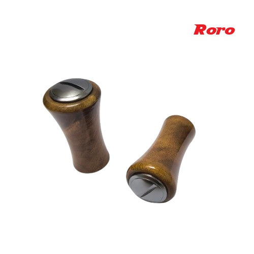 knob reel shimano Roro Handle Knob Round Solid Wood Grip For DAIWA / SHIMANO 1 Set ( 2 p – RORO LURE