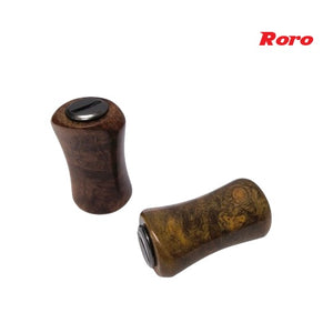 Roro DIY Handle Knob I shape Solid Wood Grip For DAIWA / SHIMANO 1 Set ( 2 pcs)