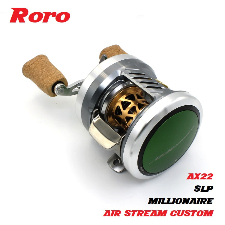 Roro BFS SiC Titanium Spool For 23 SLP Millionaire Air 22 Silver Creek Air / 21 Gekkabijin Air TW PE Special / 20 Alphas Air / 20 Steez Air Baitcasting Reel AX22