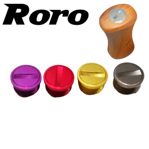 Roro DIY Handle Knob Cap for Lightweight Glossy Stable Wood Grip /Solid Wood Grip 1 Set(2 pcs) - RORO LURE
