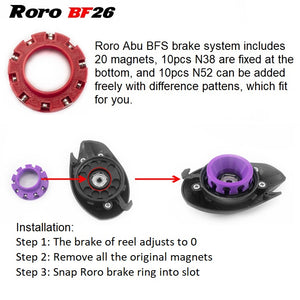 Roro Microcast DIY Titanium Spool for Revo ALC-BF7  LTX-BF8 LV7 Casting Reel BF26