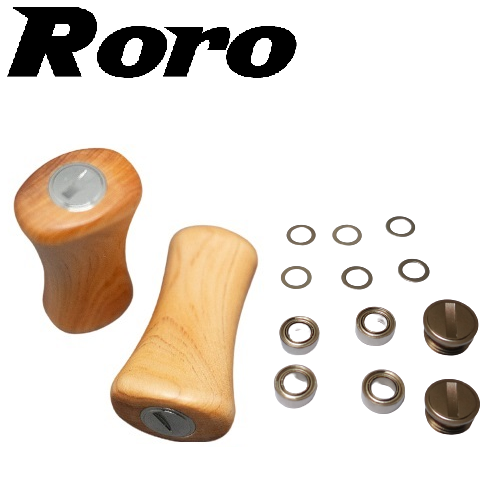Roro DIY Handle Knob Lightweight Solid Wood Grip For DAIWA