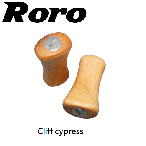 Roro DIY Handle Knob Lightweight Solid Wood Grip For DAIWA / SHIMANO 1 Set(2 pcs) - RORO LURE