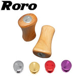 画像をギャラリービューアに読み込む, Roro DIY Handle Knob Lightweight Solid Wood Grip For DAIWA / SHIMANO 1 Set(2 pcs) - RORO LURE
