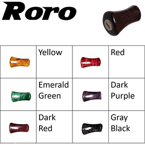 Roro DIY Handle Knob Lightweight Glossy Stable Wood Grip For DAIWA / SHIMANO 1 Set(2 pcs) - RORO LURE