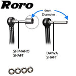 画像をギャラリービューアに読み込む, Roro Stainless Ball Handle Knobs Bearings For SHIMANO DAIWA ABU - RORO LURE
