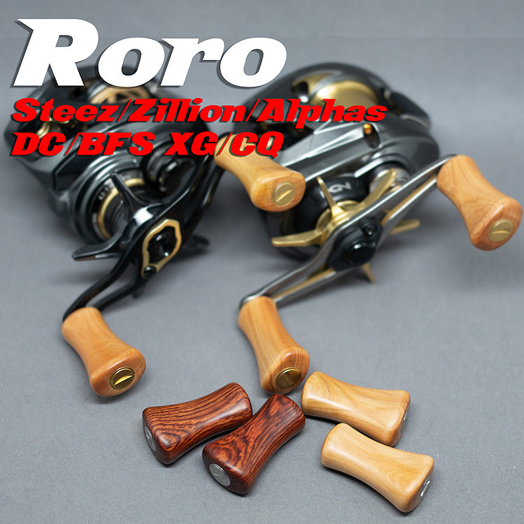 Roro DIY Handle Knob Lightweight Solid Wood Grip For DAIWA / SHIMANO 1 – RORO LURE