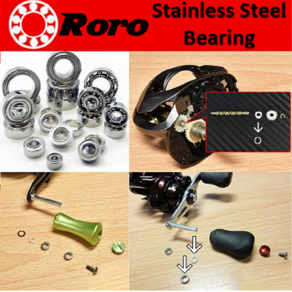 Roro Stainless Steel Bearings High Speed High Precision For SHIMANO DAIWA  ABU Reel Parts
