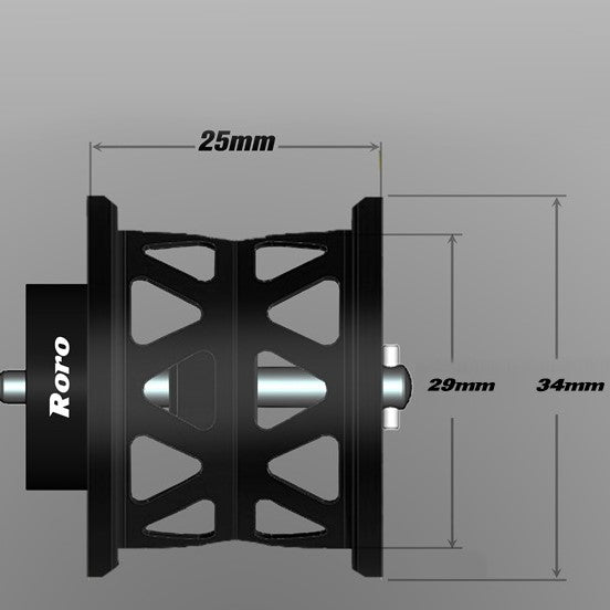 Roro Ultra BFS Titanium Spool For STEEZ / 2021 ZILLION SV TW/Zillion 1016 T3 / SS SV RYOGA TDZ Baitcasting Reel RX29 - RORO LURE