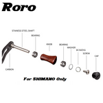 画像をギャラリービューアに読み込む, Roro DIY Handle Knob Round Solid Wood Grip For DAIWA / SHIMANO 1 Set ( 2 pcs) - RORO LURE

