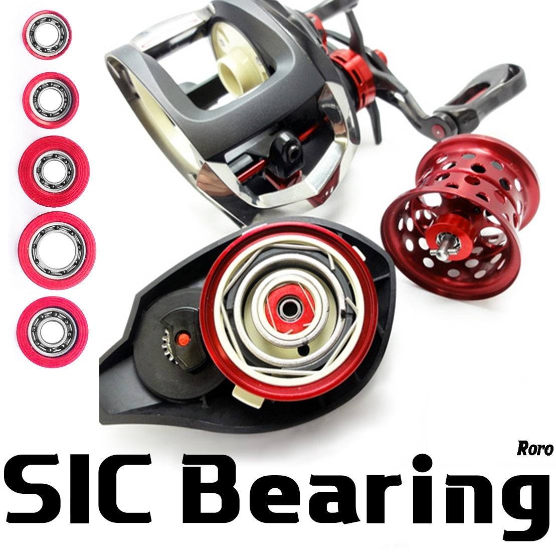 air bearings for fishing reels 13Fishing All Gens Full Tune Spool Hi-Speed FRAME BEARINGS (B Roro Stainless Steel Ball Spool