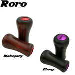 画像をギャラリービューアに読み込む, Roro DIY Handle Knob Round Solid Wood Grip For DAIWA / SHIMANO 1 Set ( 2 pcs) - RORO LURE
