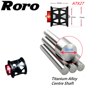 Roro Baitcasting Titanium Spool DIY T3 Air SS Air Alphas Air 18 SV Light LTD Shallow Casting Reel ATX27 - RORO LURE