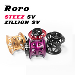 画像をギャラリービューアに読み込む, Roro BFS Stainless Steel Spool For 21 STEEZ SV TW / 21 ZILLION SV TW/Zillion 1016 T3 / SS SV RYOGA TDZ Baitcasting Reel X27S - RORO LURE
