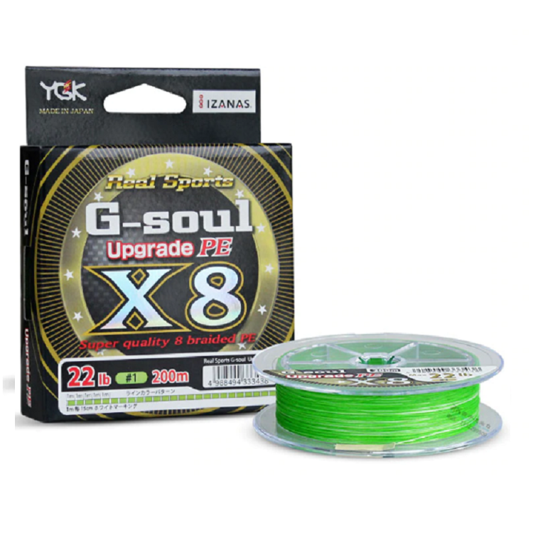 YGK P.E. Line G-Soul X8 Upgrade & YGK P.E. X-BRAID Upgrade X8