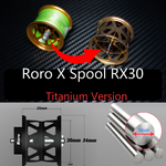 画像をギャラリービューアに読み込む, Roro Ultra BFS Titanium Spool For STEEZ / 2021 ZILLION SV TW/Zillion 1016 T3 / SS SV RYOGA TDZ Baitcasting Reel RX30 - RORO LURE
